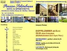 Tablet Screenshot of pension-schoenbrunn.at